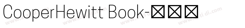 CooperHewitt Book字体转换